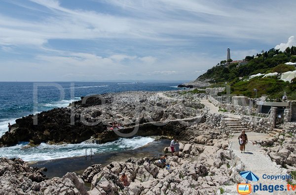 Photo of Causinière beach in St Jean Cap Ferrat in France