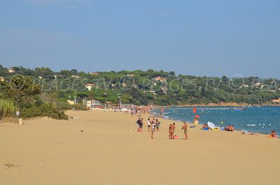 Beach in Cavalaire sur Mer (France)