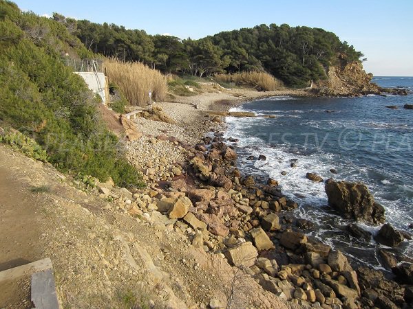 Cavalas beach in Saint Mandrier in France