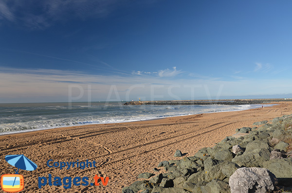 Sand beach in Anglet - Cavaliers