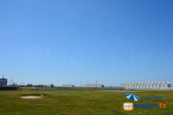 Pelouses à proximité de la plage de Cayeux