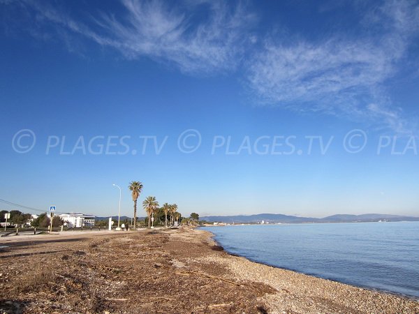 Ceinturon beach in Hyères les Palmiers in France