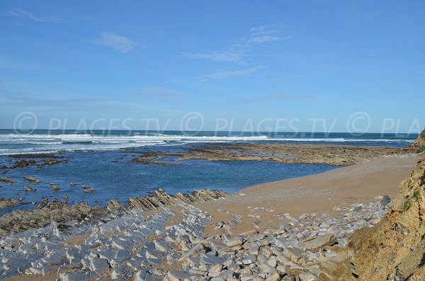 Plage de Cenitz à Guéthary et à St Jean de Luz