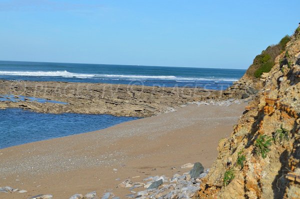 Spiaggia di Cenitz a Guéthary in Francia