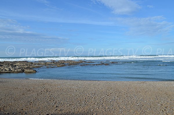 Plage de sable et de gravillons - Cenitz - Saint Jean de Luz