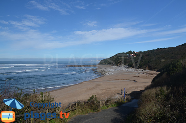 Photo de la plage de Cenitz à St Jean de Luz