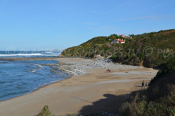 Cenitz beach in Saint Jean de Luz in France