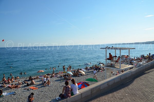 Aid station of the Centenaire Beach of Nice
