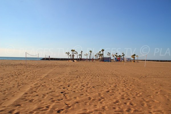 Private beach in Valras