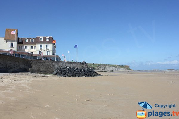 Photo de la plage d'Arromanches les Bains en Normandie