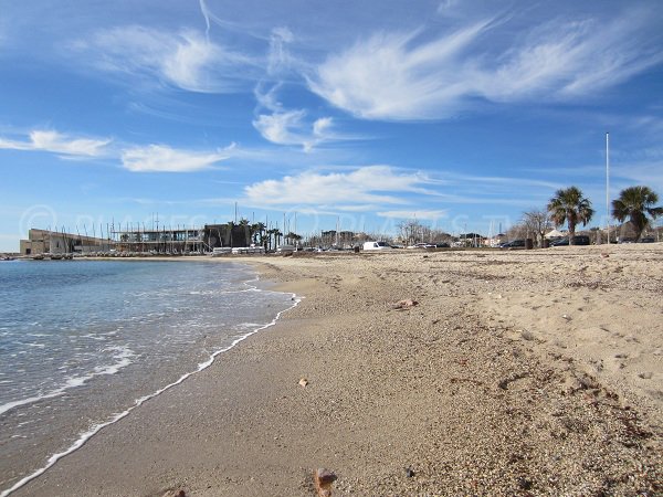 Plage de sable à Bandol