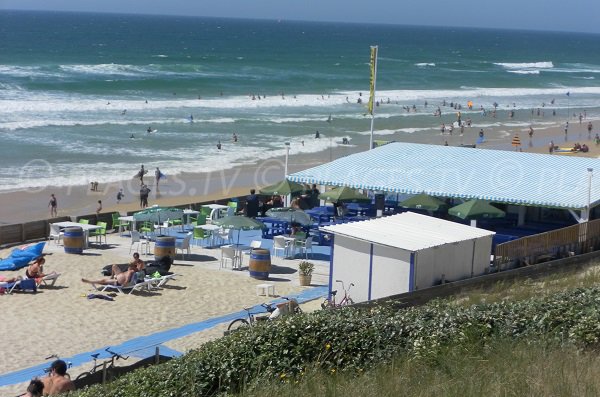 Private beach in Biscarrosse