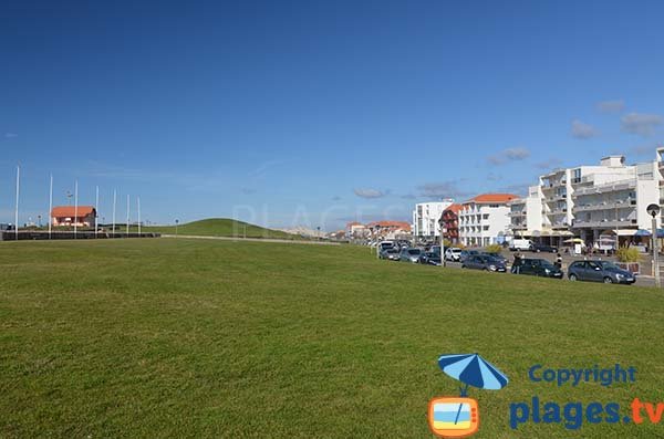 Pelouse en bord de mer de Biscarrosse