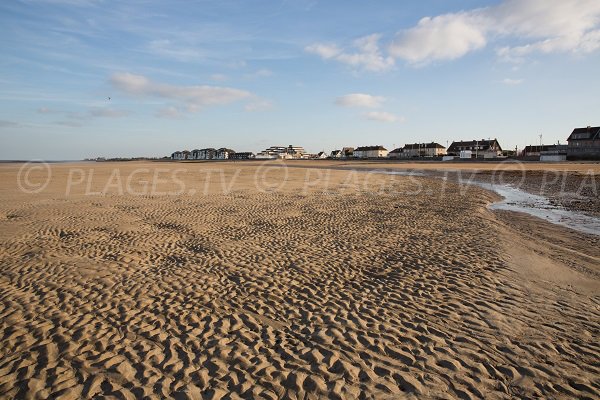 Photo of the main beach of Courseulles in France (Normandy)