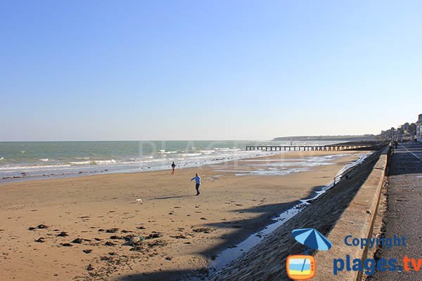 Photo de la plage Centrale de Grandcamp Maisy dans le Calvados