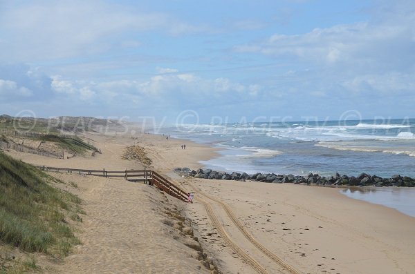 Downtown beach in Lacanau