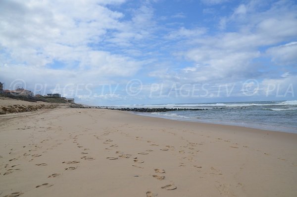 Plage du centre de Lacanau en direction de la plage Sud