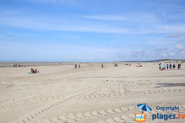 Plage dans le centre ville du Touquet