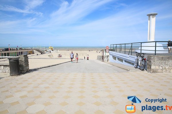 L'accesso alla spiaggia dal centro di Le Touquet