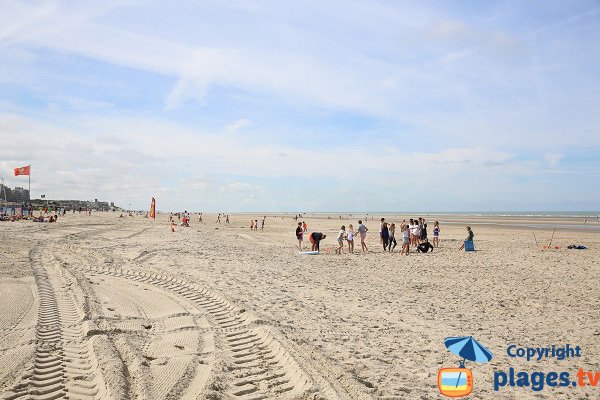 Photo de la plage du centre ville du Touquet - vue vers le sud