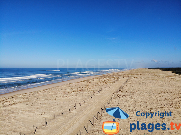 Dunes de Messanges avec vue sur la plage