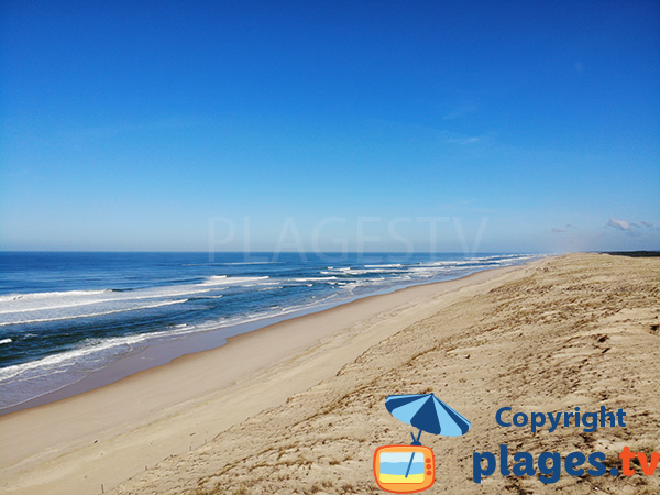 Photo de la plage de Messanges dans les Landes