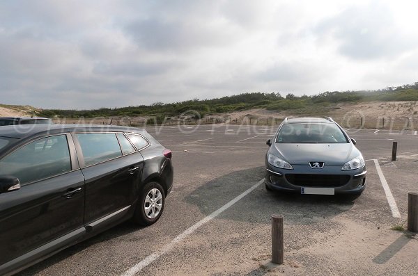 Parking gratuit de la plage de Messanges