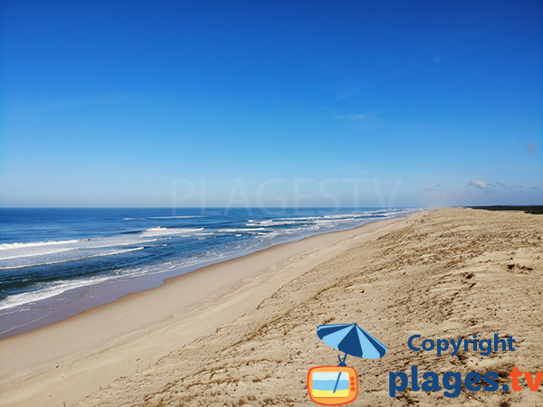 Plage Centrale de Messanges dans les Landes