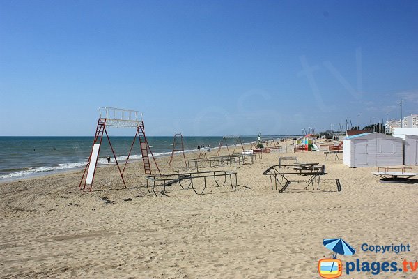 Plage dans le centre ville de Notre Dame de Monts