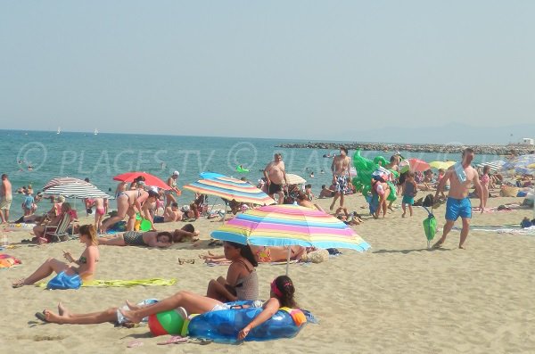 Plage à Sainte-Marie dans les Pyrénées Orientales