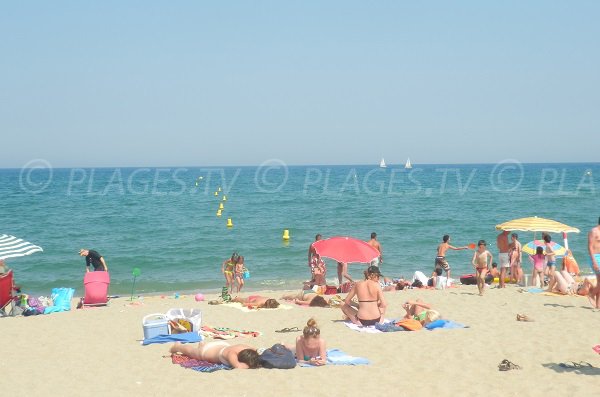 Plage Centrale à Sainte-Marie dans les Pyrénées Orientales