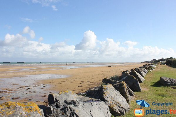 Plage de Saint-Côme-de-Fresné en Normandie