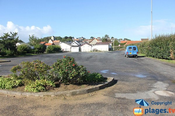 Parking de la plage de Saint-Côme-de-Fresné