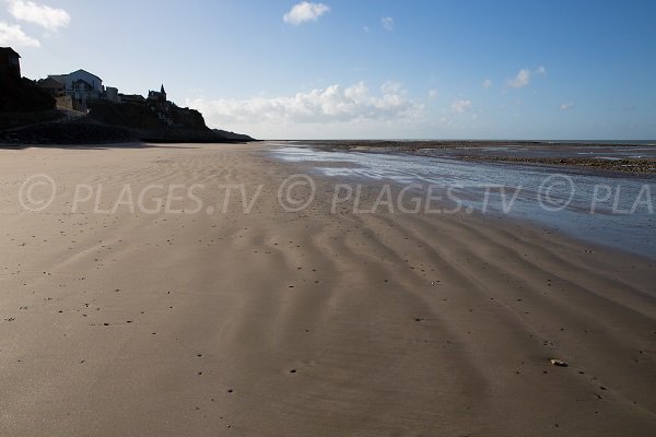 Photo de la plage de Villerville en Normandie