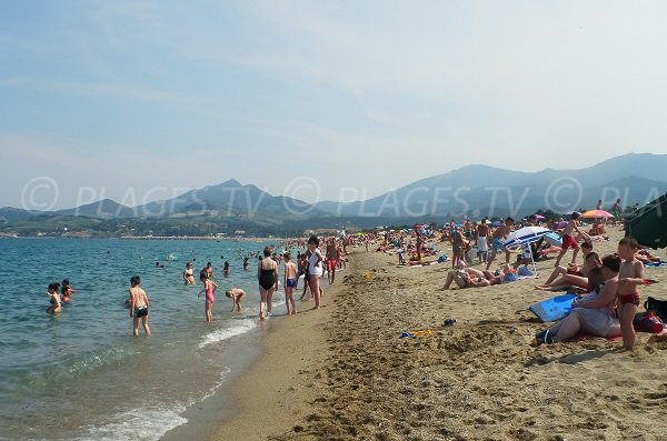 Plage de sable à Argelès sur Mer