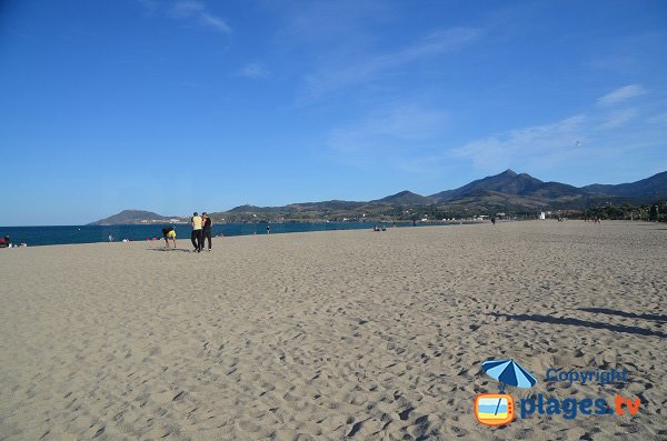 Photo de la plage d'Argelès dans le centre-ville