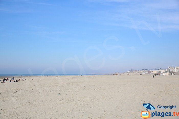 The large beach of Berck sur Mer