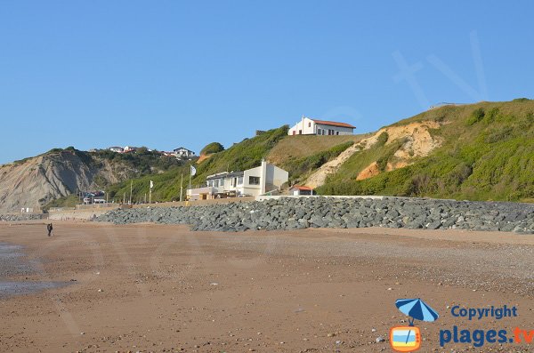 Restaurant on the Bidart beach