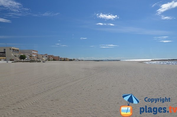 Photo de la plage du centre de Carnon