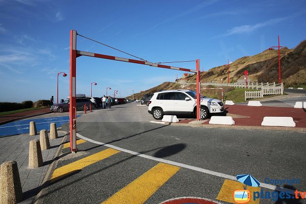 Parking of Equihen beach