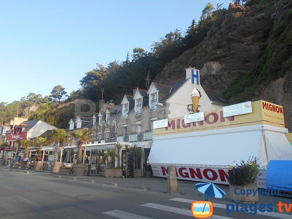 Restaurants à proximité de la plage du centre à Erquy