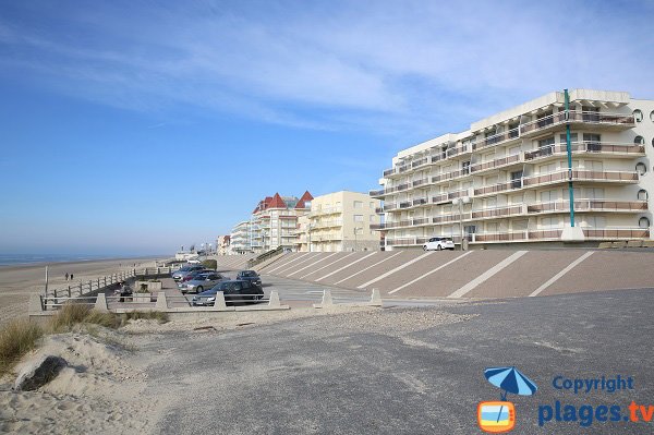 Vue de la plage de Merlimont depuis le sud