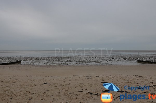 Baignade sur la plage du centre de Les Moutiers en Retz