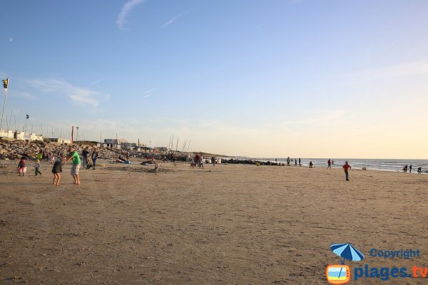 Beach in Hardelot in the center nautic area