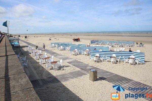 Private beach in Le Touquet - France