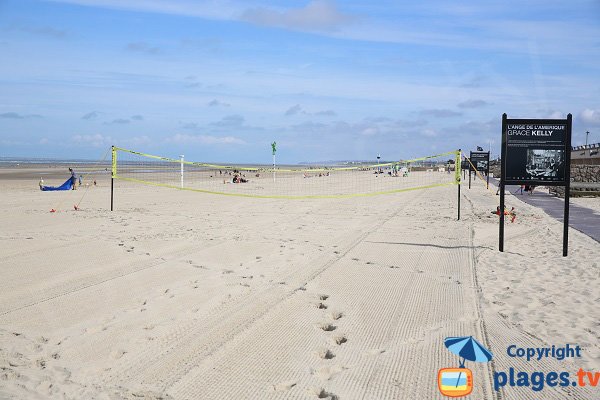 Volleyball courts in Le Touquet beach