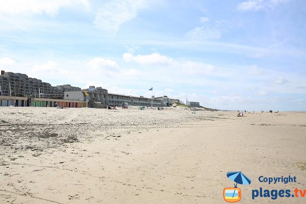 Plage entre le centre nautique et le centre de thalasso du Touquet