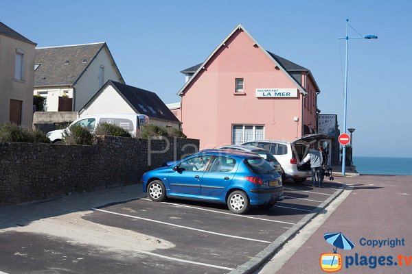 Parking de la plage centrale de Pirou