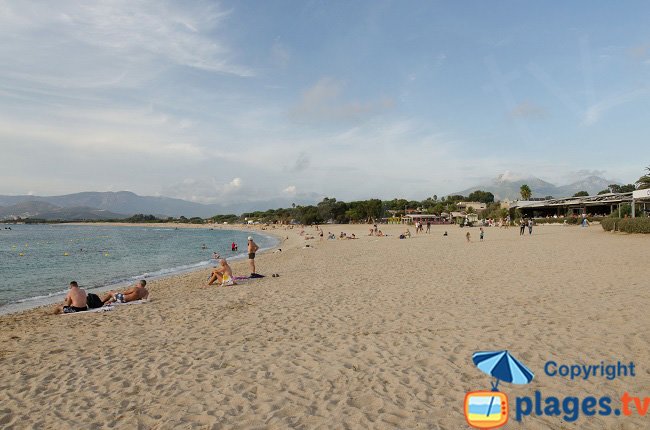 Main beach of Porticcio