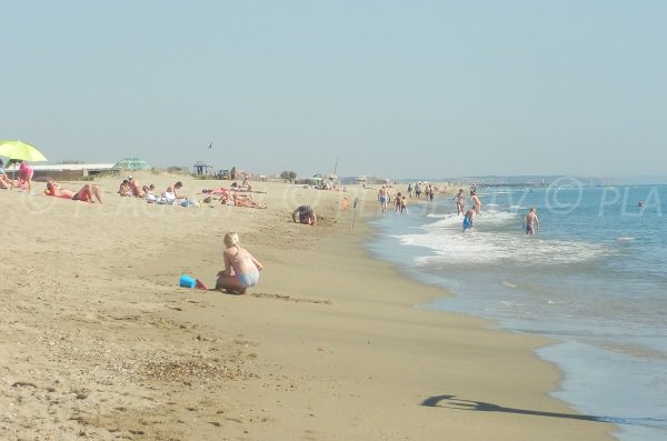 Plage de Torreilles en été